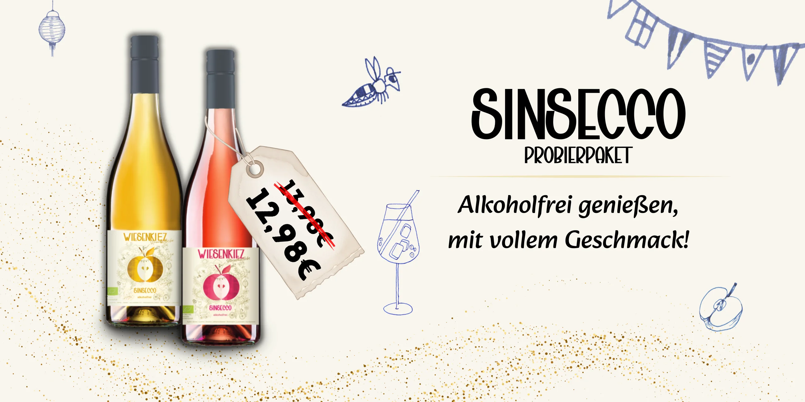 SinSecco alkoholfrei weiß und rot
